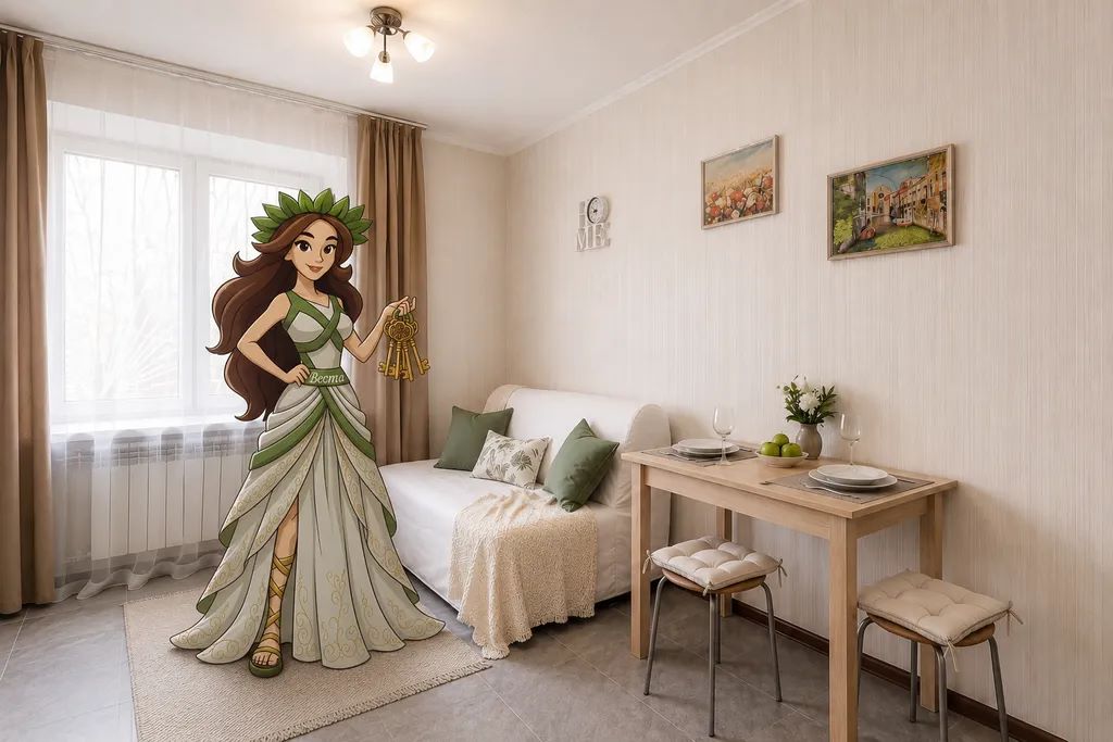 1-комн. квартира, 35 м2, 1/9 этаж